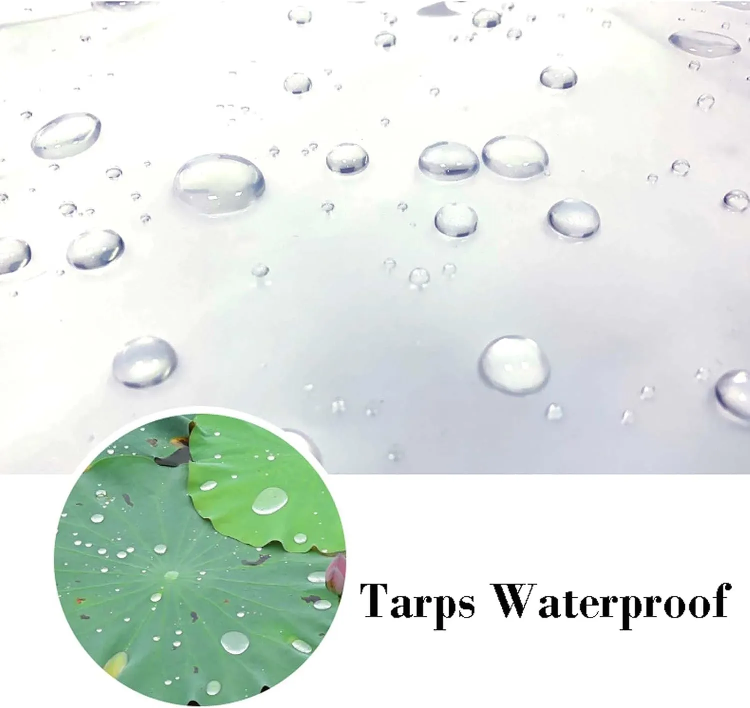 Small Multipurpose Cover, Transparent with Grommets, PVC Tarp Cover Tear Resistance, Windproof Outdoor Curtain, for Canopy Patio Garden Pergola(3x8m)
