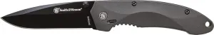 Smith & Wesson SW6000B 7.7in S.S. Assisted Opening Knife with 3.3in Serrated Drop Point Blade and Aluminum Handle for Outdoor, Tactical, Survival and EDC