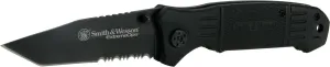 Smith & Wesson SWEX2TS Extreme Ops. Knife with 40% Serrated Notched Tanto Blade