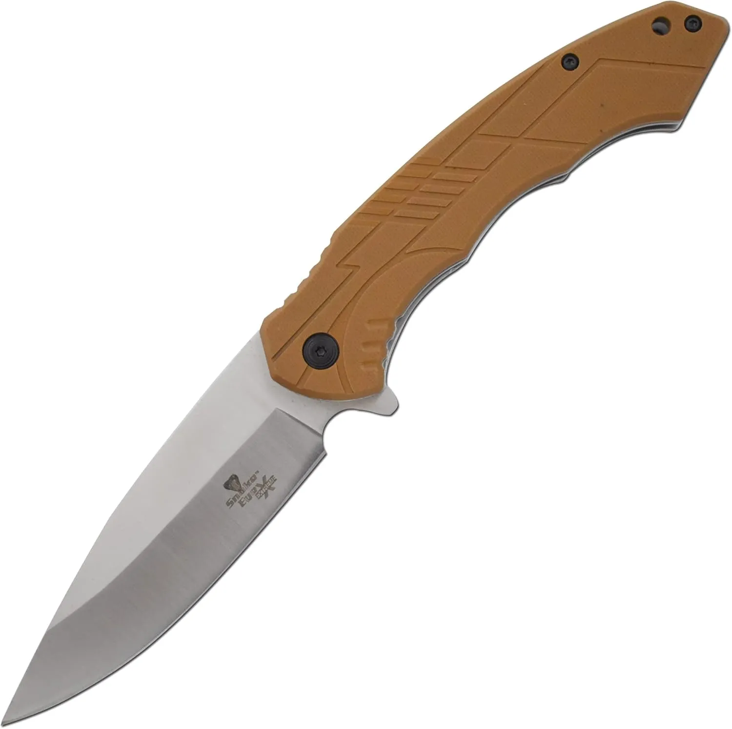 Snake Eye Xtreme Collection Pivot Langford Folding Ball Bearing Flipper Liner Lock Pocket Knife(1108) (Brown)