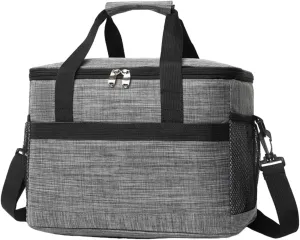 Soft Cooler Bag,19.7L Large Capacity Soft Foldable Insulated Bag Coolers - Waterproof Multifunctional Cooling Bags with Zipper Pocket for Grocery Shopping, Camping, Road Trips