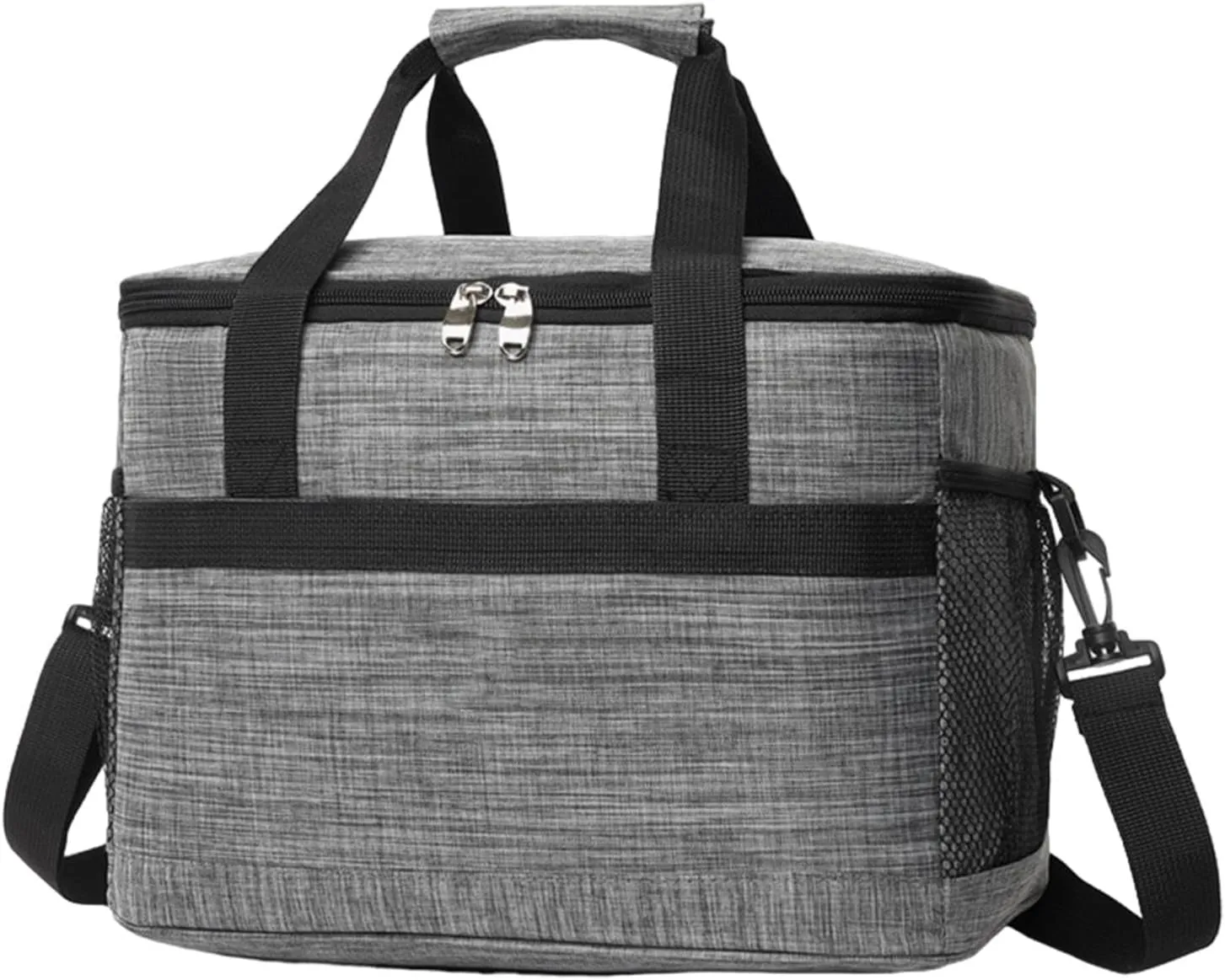 Soft Cooler Bag,19.7L Large Capacity Soft Foldable Insulated Bag Coolers - Waterproof Multifunctional Cooling Bags with Zipper Pocket for Grocery Shopping, Camping, Road Trips