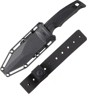 SOG Recondo FX Partially Serrated Fixed-Blade Tactical Duty Knife |Full-Tang CRYO 440C Stainless Steel Blade | Rubberized Grip