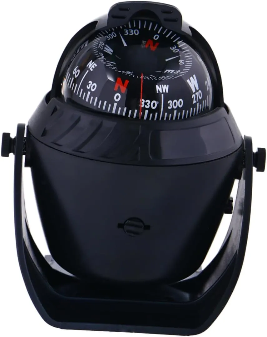 Sosoport 12v Marine Compass Uv Protection Nautical Guide Ball for Boat Boat Compass Surface Mount
