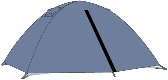 Space Blue Family Cabin Tent 4 Person,Double Layer,Windproof,Waterproof for All-Weather Camping