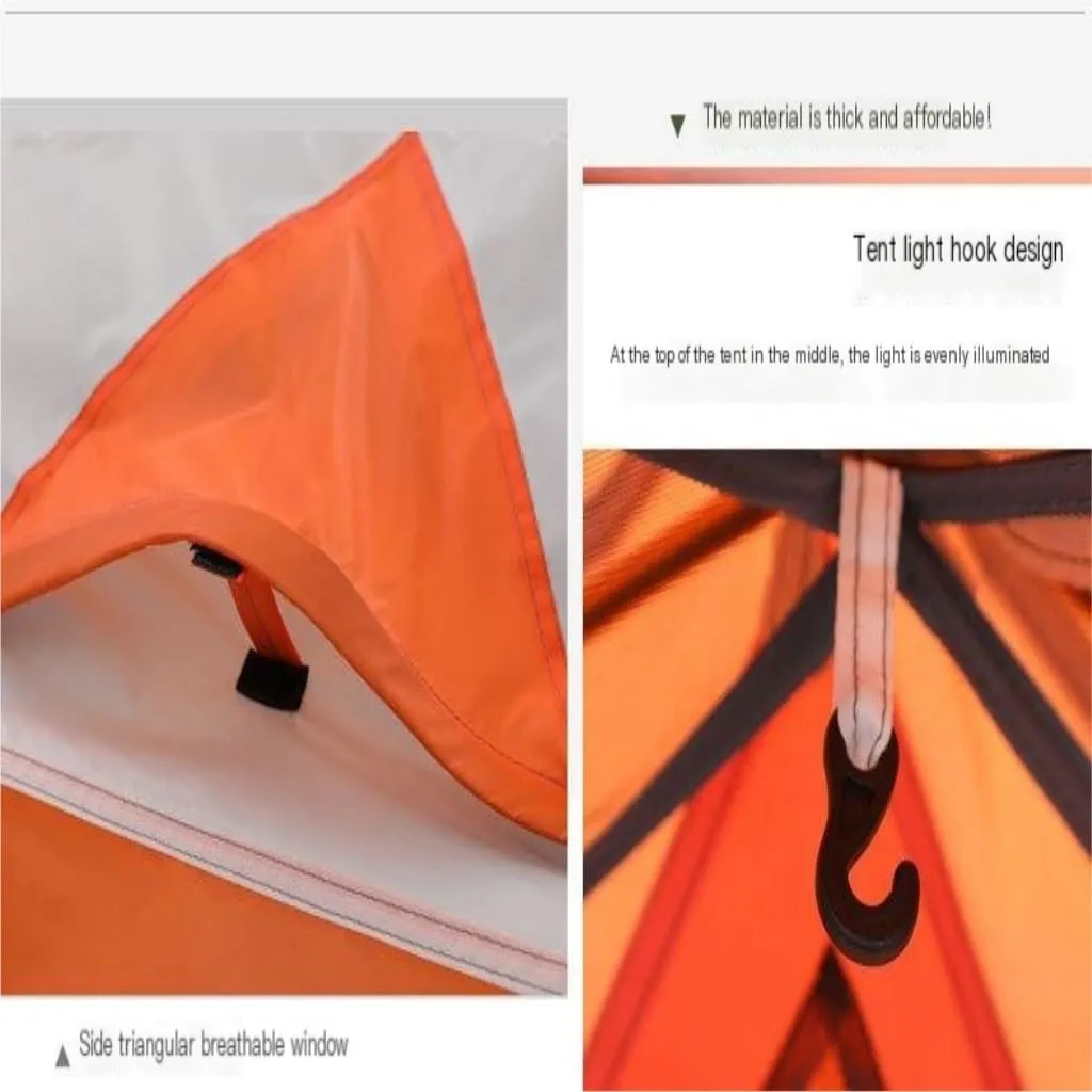 Spacious and Lightweight Double Outdoor Four-Season Tent Double-Layer Aluminum Pole Windproof and Rainproof Camping Portable Tent Outdoor Tent