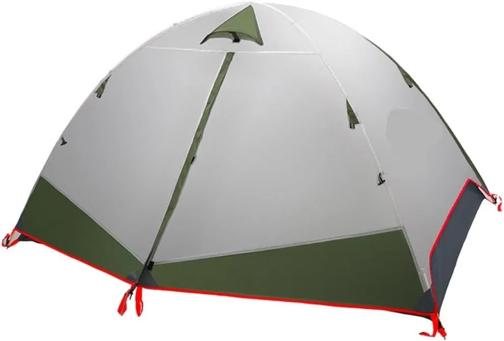 Spacious and Lightweight Double Outdoor Four-Season Tent Double-Layer Aluminum Pole Windproof and Rainproof Camping Portable Tent Outdoor Tent