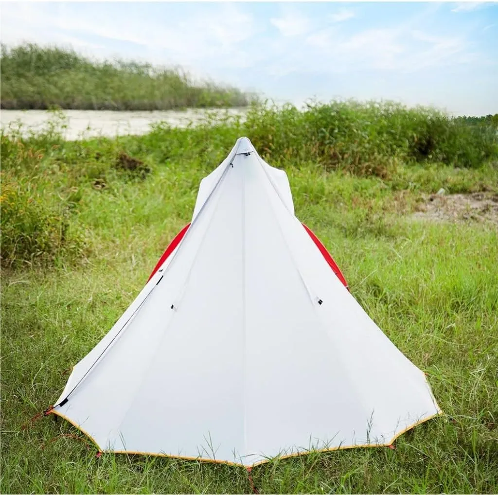 Spacious and Lightweight Outdoor Tent Camping Windproof and Rainproof Hiking and Mountaineering Portable Lightweight Double-Layer Tent Outdoor Tent