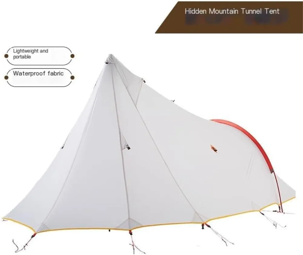 Spacious and Lightweight Outdoor Tent Camping Windproof and Rainproof Hiking and Mountaineering Portable Lightweight Double-Layer Tent Outdoor Tent