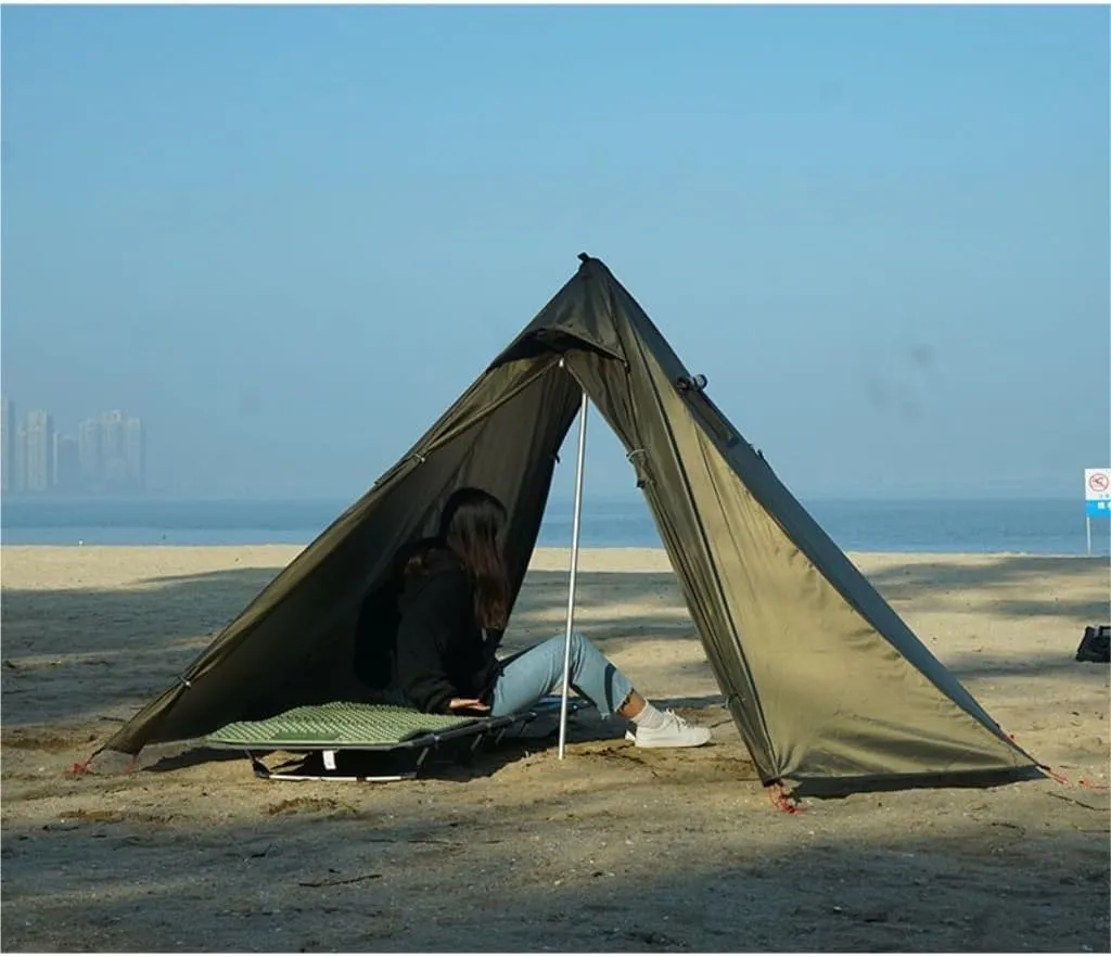 Spacious and Lightweight Outdoor Waterproof Camping Double-Layer Tent Set Single Wood Stove Chimney Tent Camping Tent Outdoor Tent