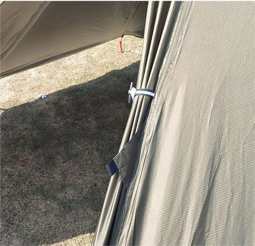 Spacious and Lightweight Outdoor Waterproof Camping Double-Layer Tent Set Single Wood Stove Chimney Tent Camping Tent Outdoor Tent
