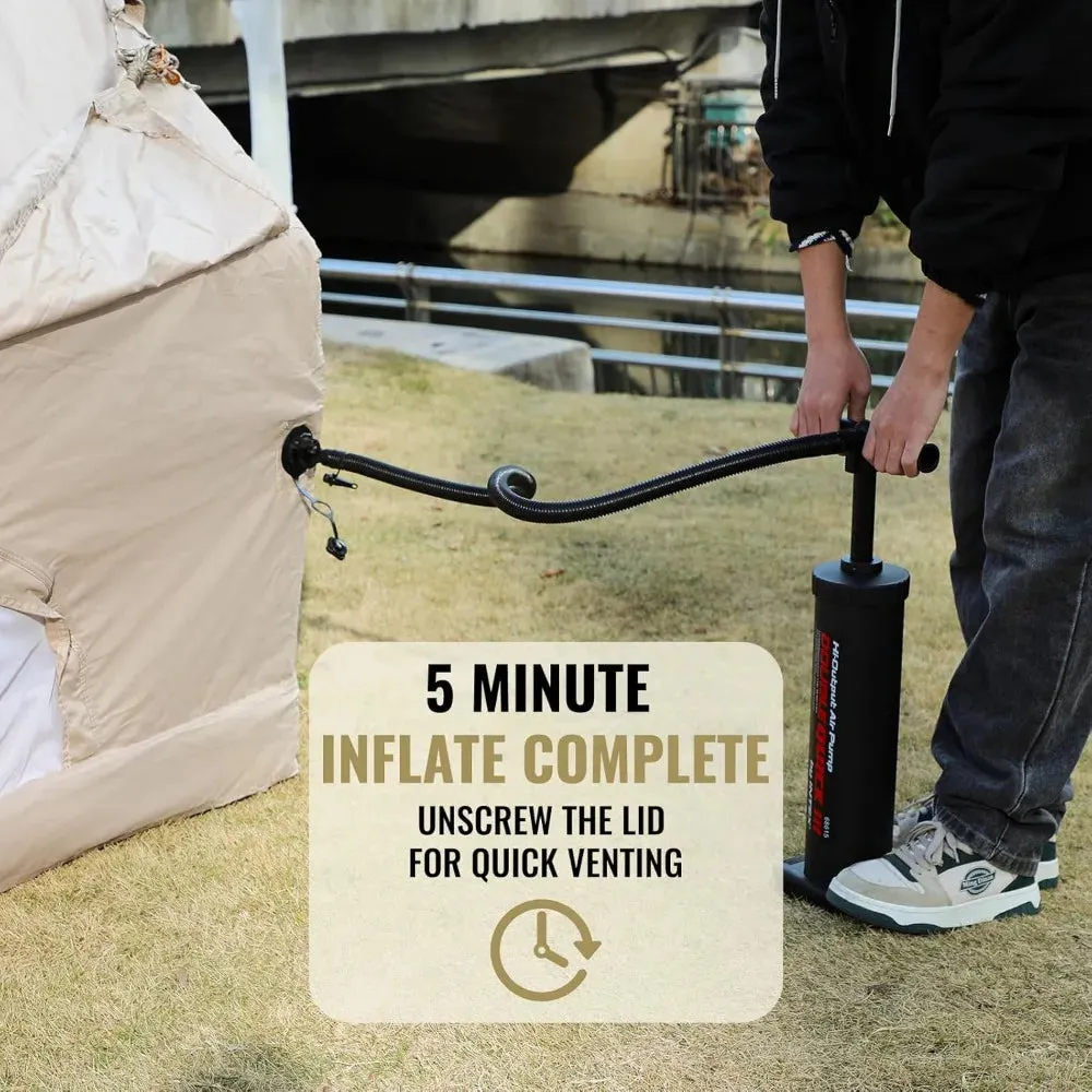 Spacious Inflatable Glamping Tent for 4-6 People – Waterproof, Quick-Setup.