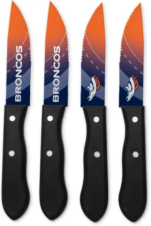 Sports Vault NFL Denver Broncos Steak Knive Set - SKNFL10