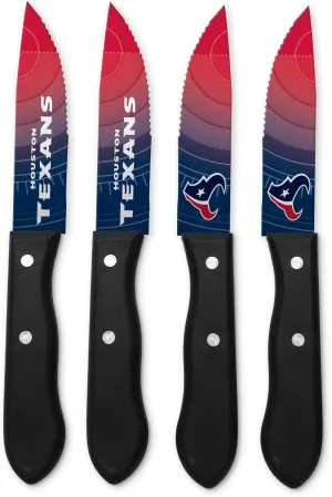 Sports Vault NFL Houston Texans Steak Knive Set