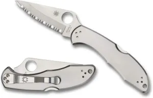 Spyderco Delica 4 Serrated Edge Pocket Knife