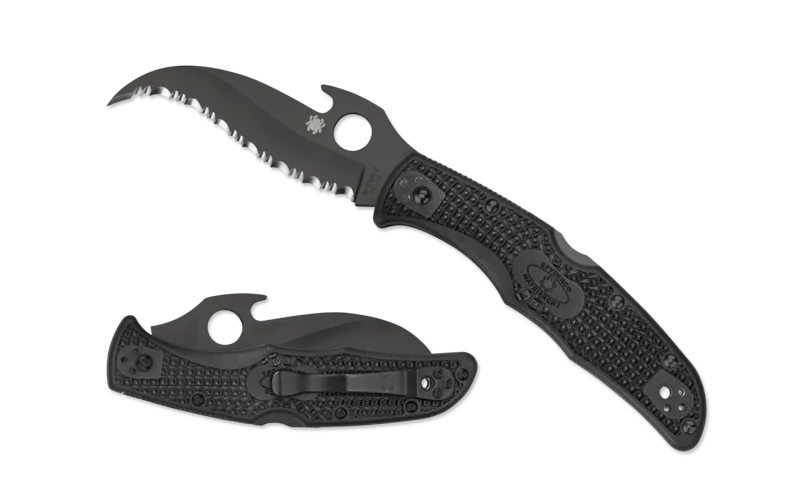Spyderco Matriarch 2 Emerson Opener Black Blade Premium Folding Knife