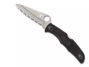 Spyderco Pacific Salt 2 Serrated H-2 Edge Folding Pocket Knife (C91SBK2)