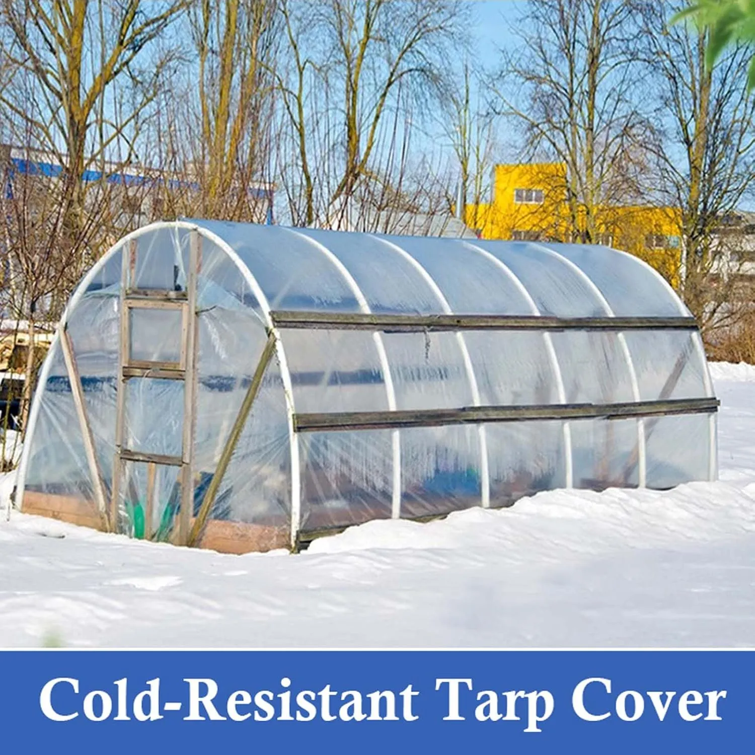 SRHIMEOS 3x36FT Transparent Tarps with Rustproof Grommets, Clear Plastic Tarp Waterproof, 5 Mil Thick Heavy Duty Poly Tarpaulin, UV Blocking Protective Cover, for Balcony Porch