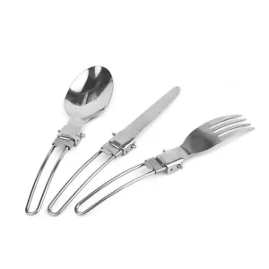 Stainless Steel Folding Cutlery Set