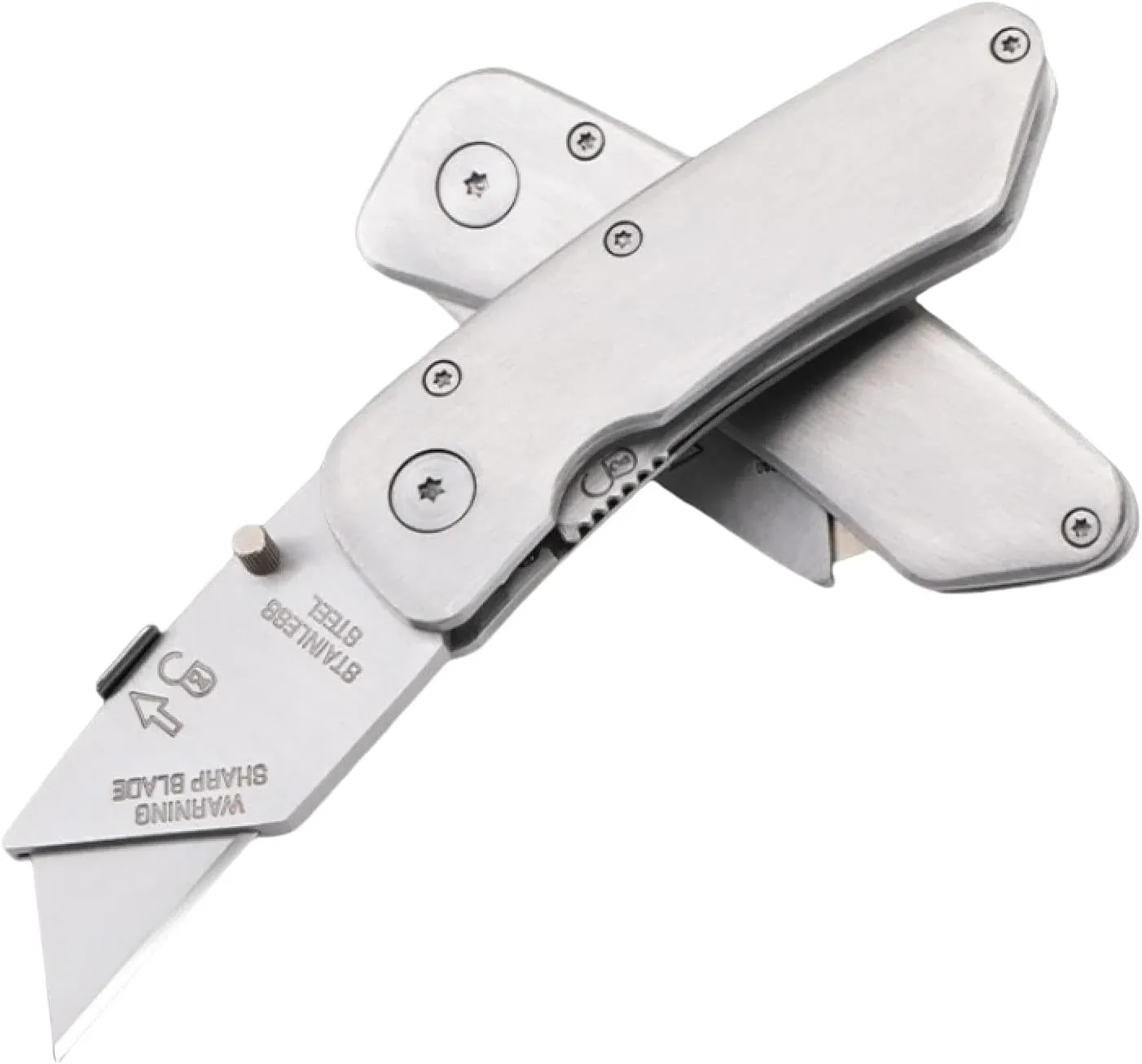 Stainless steel folding multi-purpose knife