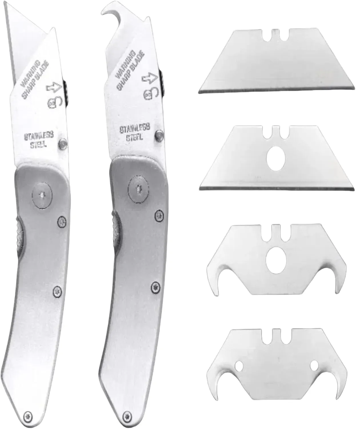 Stainless steel folding multi-purpose knife