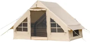 Standing Tent Camping Tent Wear-resistant PVC composite fabric Waterproof Tent Glamping Tent Double-layer tent door Glamping Tent
