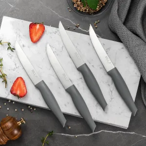 Steak Knives Set of 4,Stainless Steel Steak Cutlery Sets,4.5 In Sharp Blade Rust-proof Steak Knife with Serrated Edge, Dishwasher Safe Steak Knives Set For Kitchen Restaurant Tableware