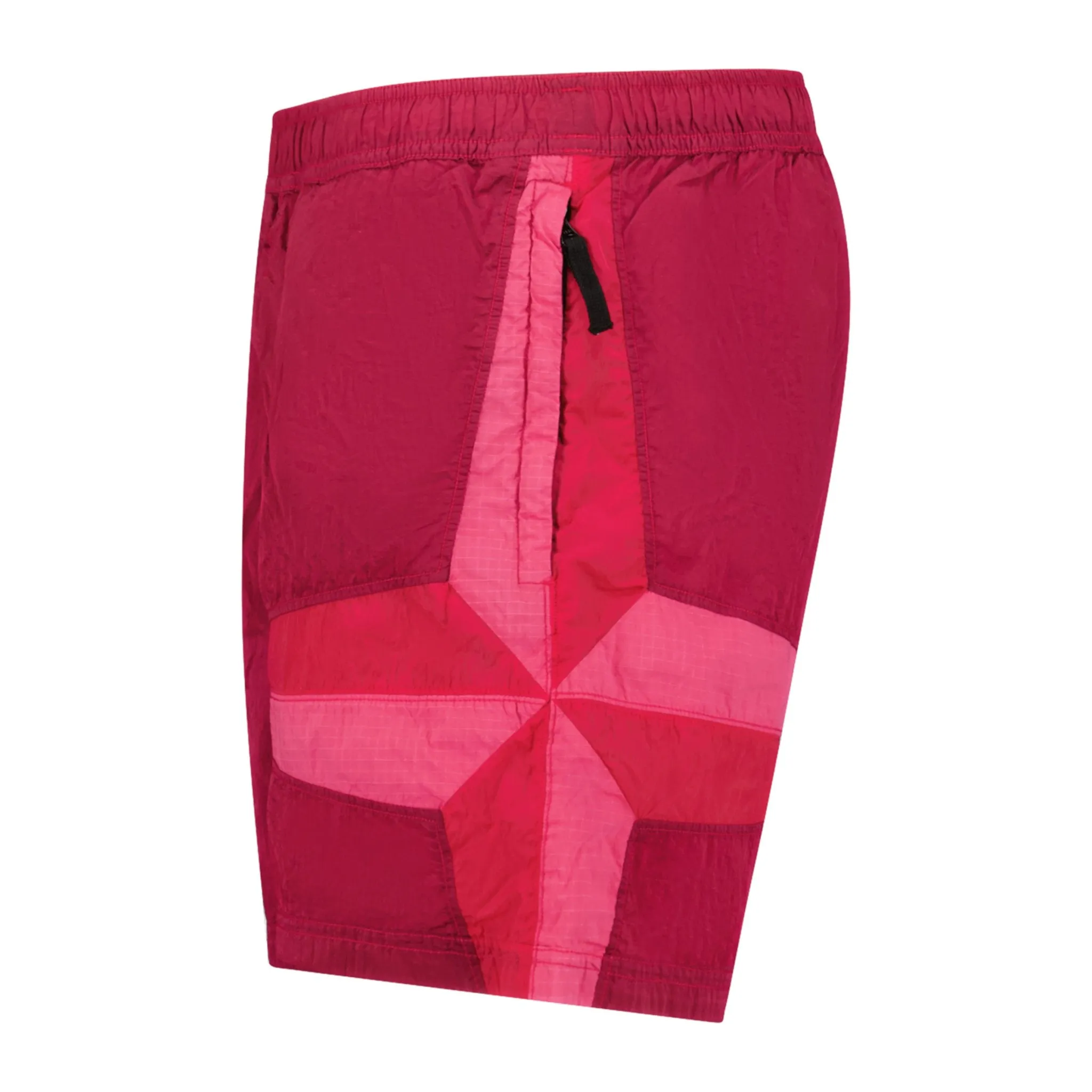STONE ISLAND COMPASS PATCH CHROME SWIM SHORTS PINK