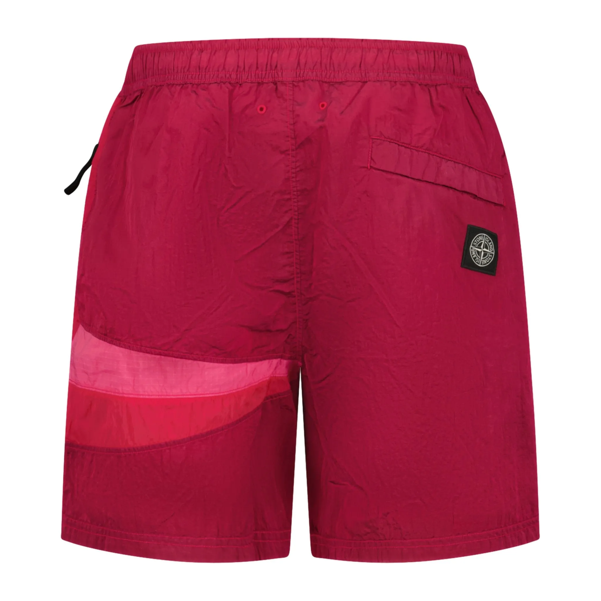STONE ISLAND COMPASS PATCH CHROME SWIM SHORTS PINK