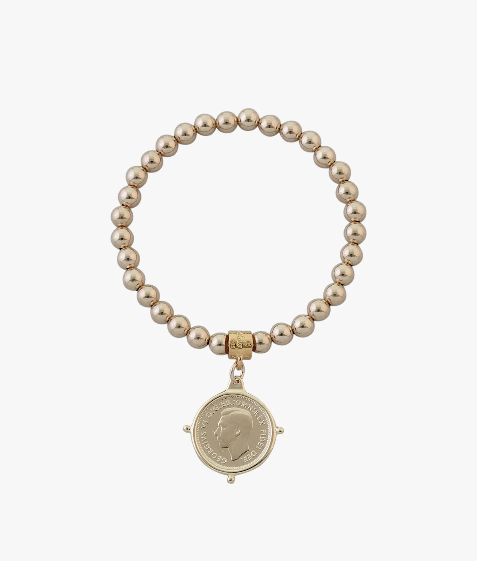 Stretchy sixpence bracelet