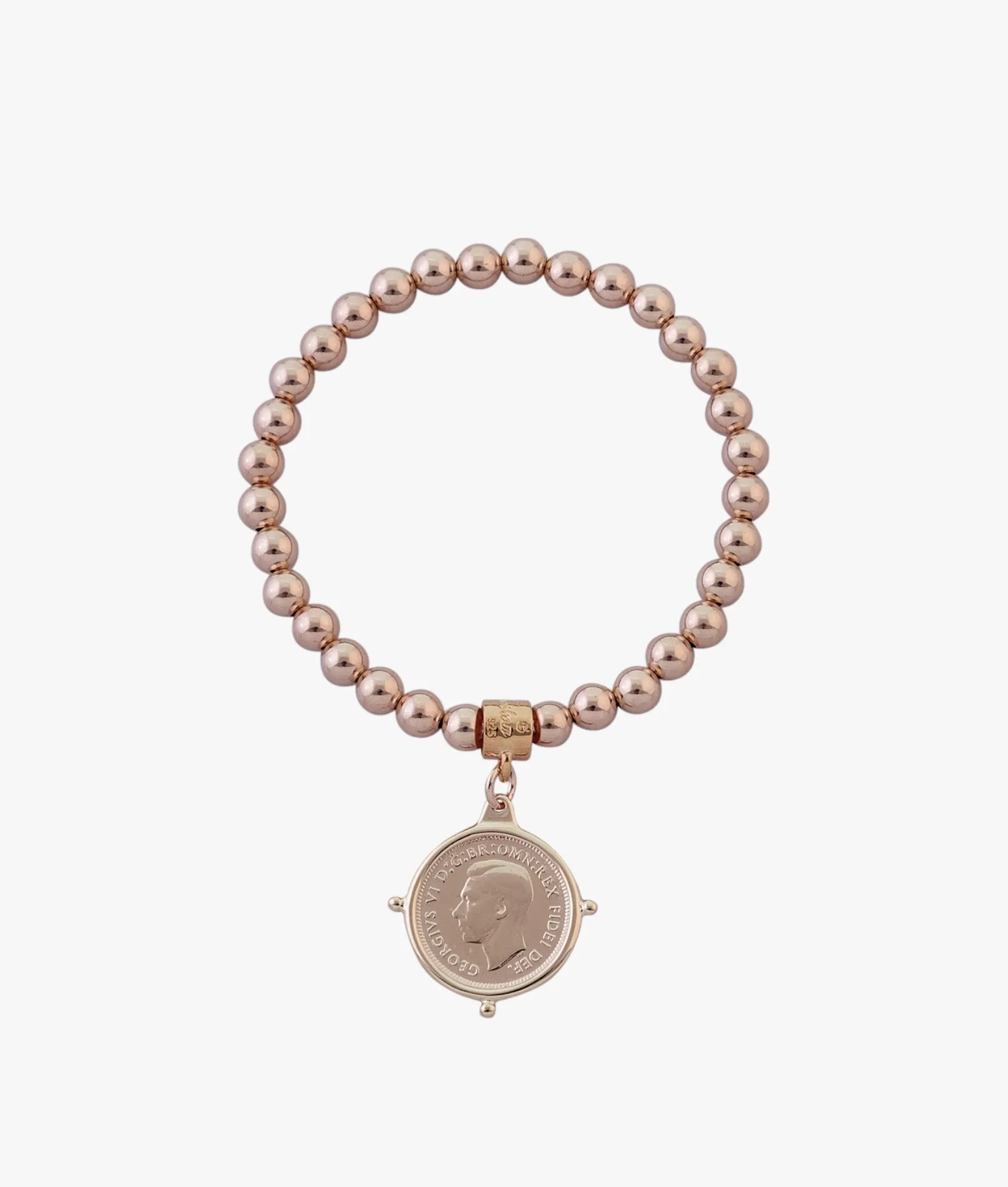 Stretchy sixpence bracelet