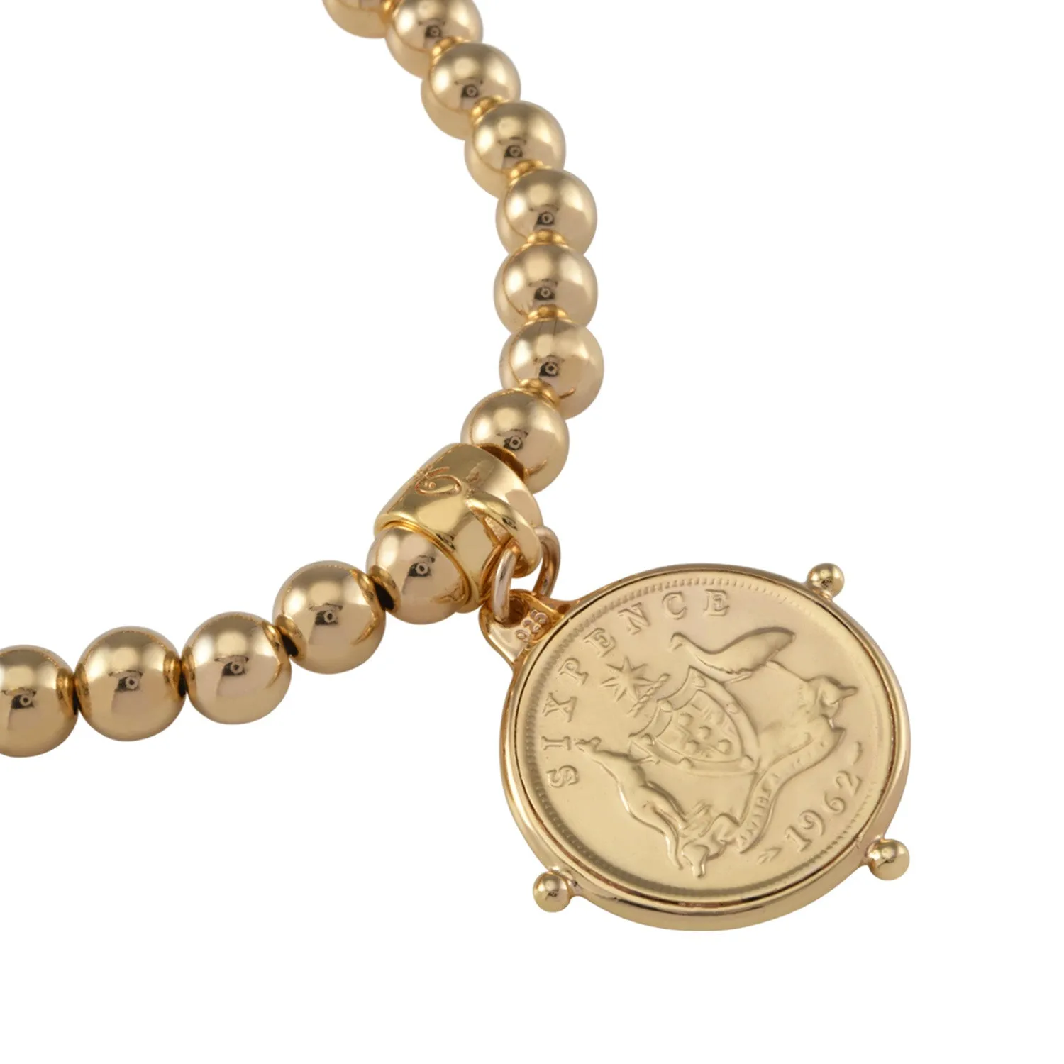 Stretchy sixpence bracelet