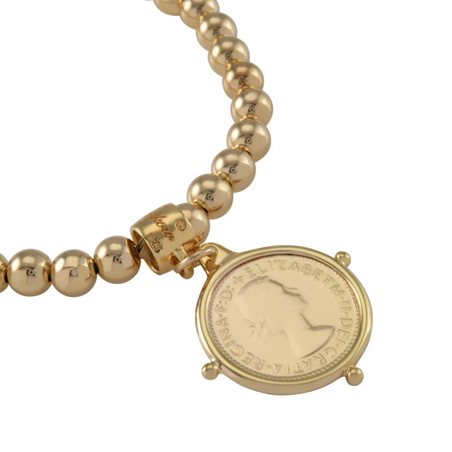 Stretchy sixpence bracelet