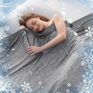 Summer Ultimate Cooling Blanket,Lightweight Breathable Cold Blankets,Double-Sided Soft Air Conditioning Throws Blanket,Calming Ice Cooling Blanket for Night Sweats Hot Sleeper
