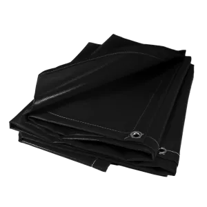 Super Strong Vinyl Tarp - Black 6 Foot x 8 Foot