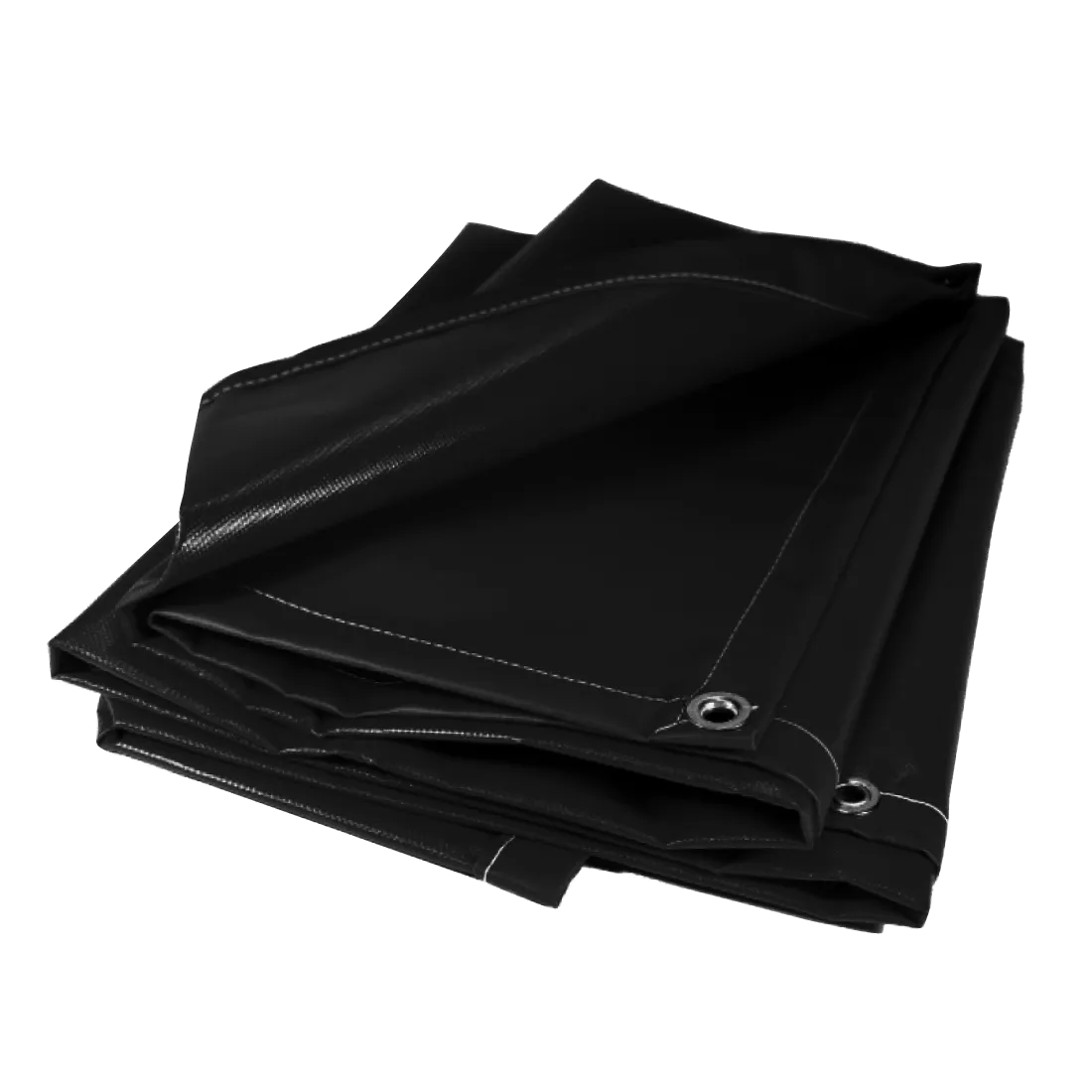 Super Strong Vinyl Tarp - Black 6 Foot x 8 Foot