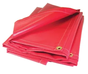 Super Strong Vinyl Tarp - Red - 14 Foot x 20 Foot