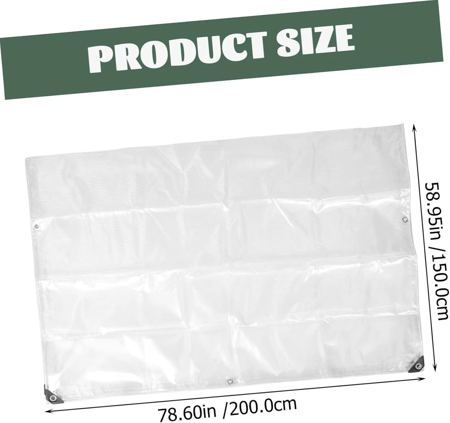 SUPVOX Camping Tarp Portable Outdoor Tent Ground Cover Tear Resistant Material Windproof Odorless for Camping Outdoor Activities