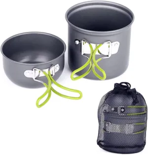 SUPVOX Multi-Purpose Portable Pot Cooking Pan Set Hiking Cookware Camping Accessories Weight-Resistant Material