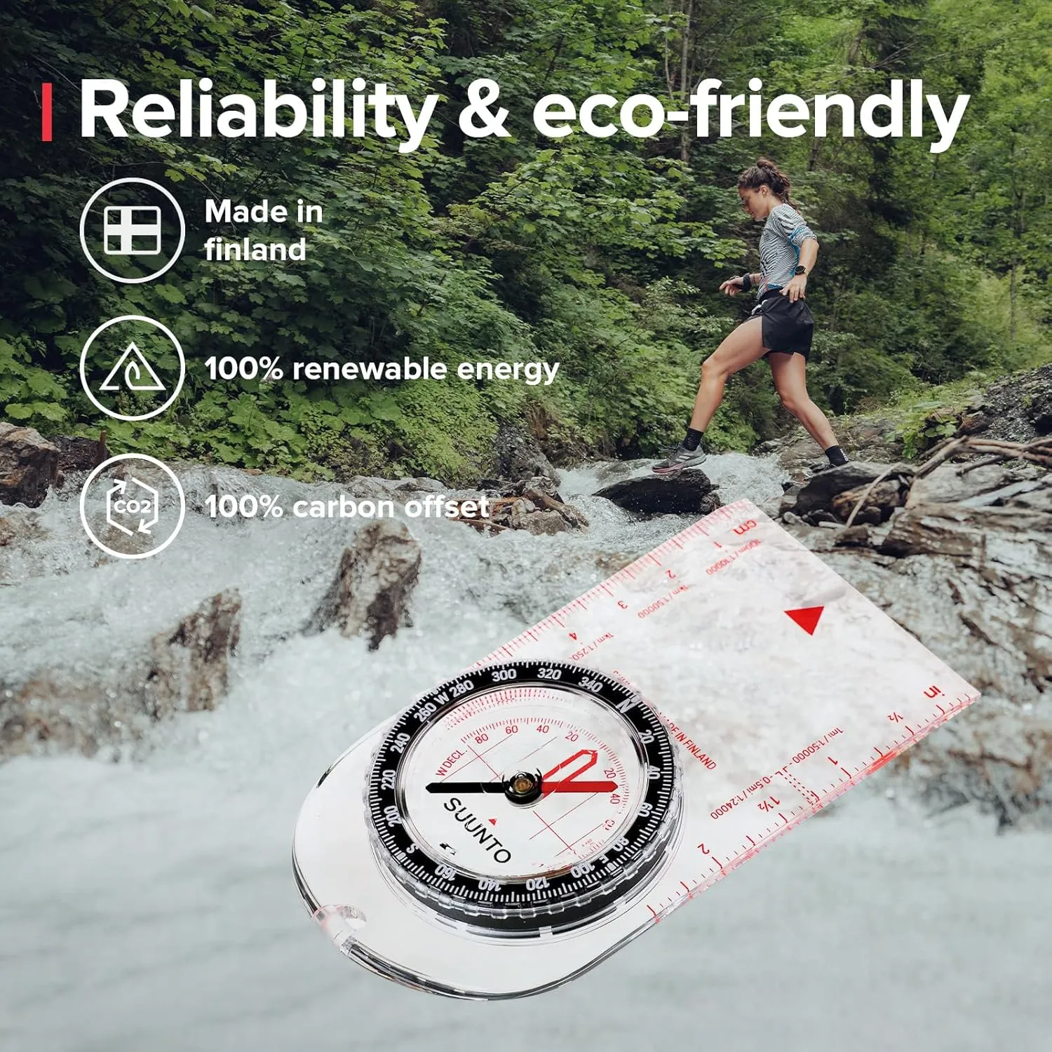 SUUNTO A-10 Compass: Compact, simple to use recreational hiking compass