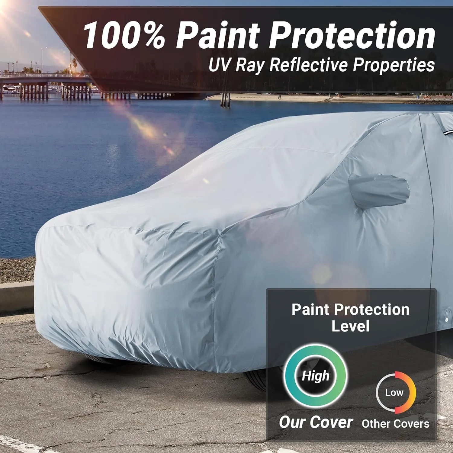 SUV Custom-Fit Car Cover for Chevy Suburban | Waterproof All Weather SUV Cover for UV, Rain, Snow, and Ice. Premium Quality, Suitable for Both Indoor and Outdoor Use. (Year Fits 1973-2024)