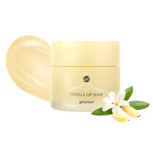 Sweet Dreams Overnight Lip Mask- Nourishing, Plumping and Hydrating Lip Balm | glowiest Sweet Dreams Lip Sleeping Mask | Hyaluronic Acids Vitamin C Shea Butter Antioxidants l Vanilla