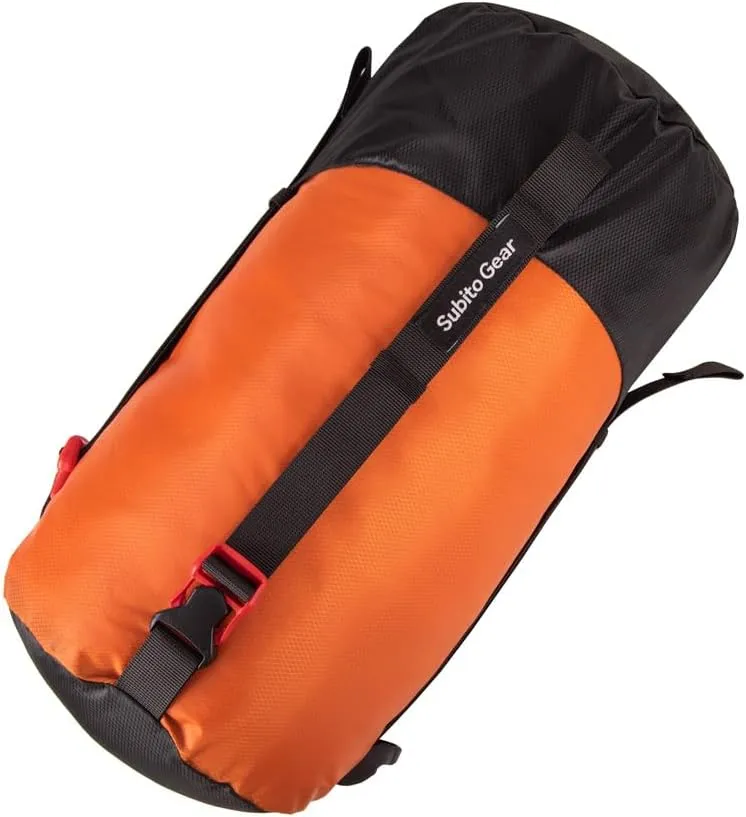 SYH&AQYE 5 Pack Dry Sack, Lightweight Compression Stuff Sack Polyester Compression Bag for Camping Hiking Backpacking