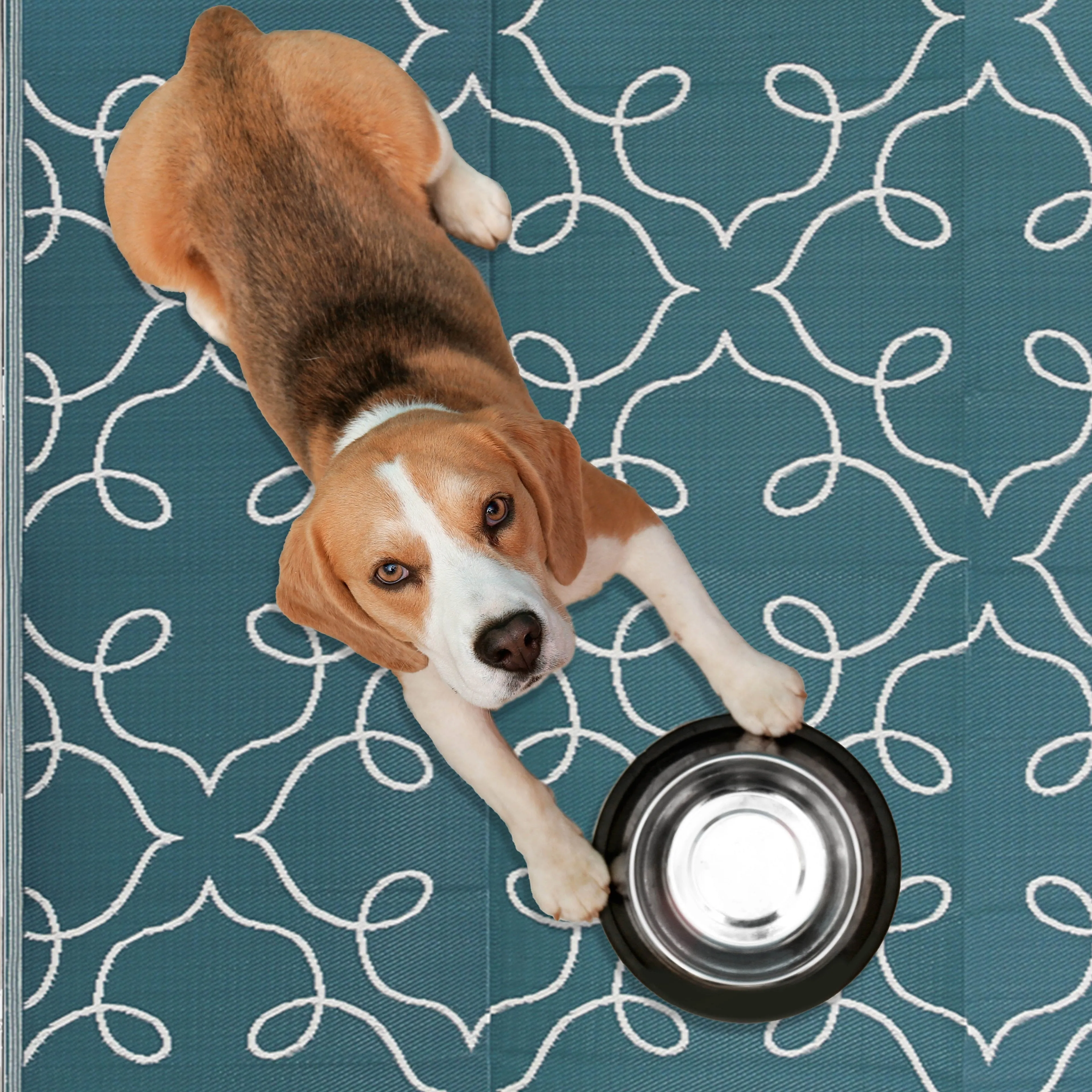 Syracuse - Sea Green (9' x 12') Foldable Rug