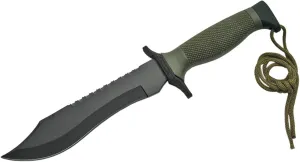 Szco Supplies Combat Knife with Handle, Green