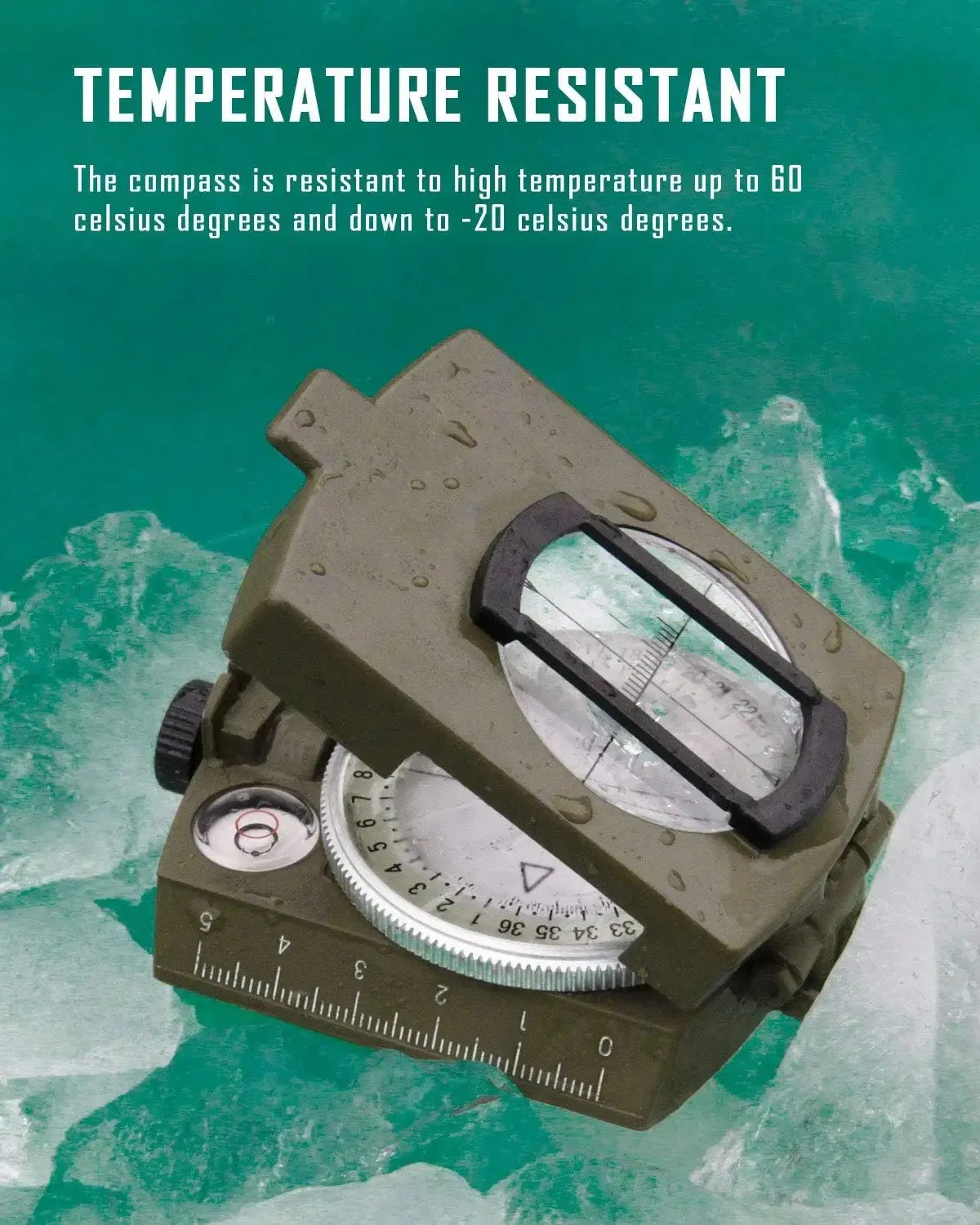 Tactical Survival Military Compass with Lanyard