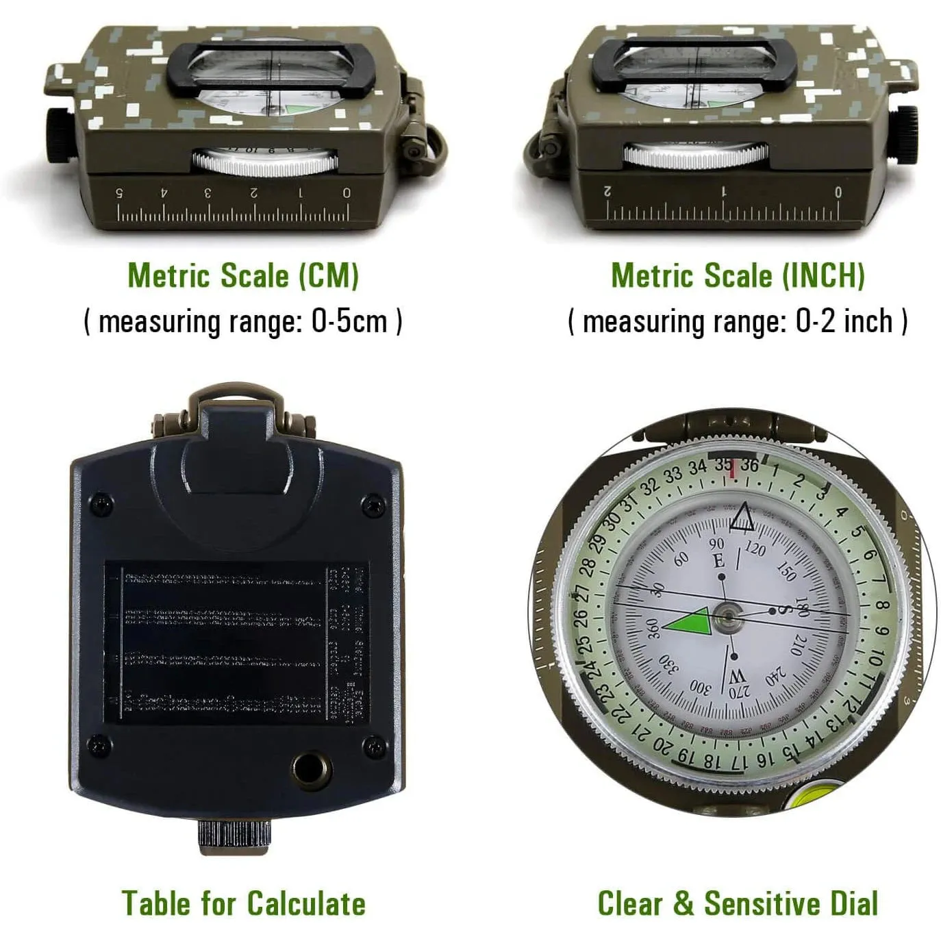 Tactical Survival Military Compass with Lanyard