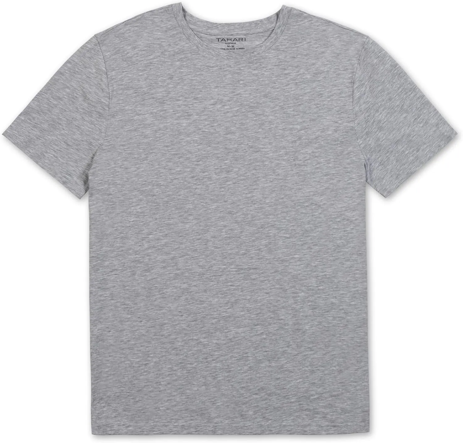 TAHARI Men's Ultimate Comfort Men's Crew Neck Sleep T-Shirt – Soft Cotton Blend, Lightweight & Breathable Lounge Shirt