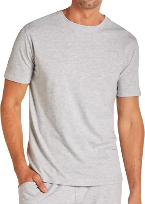 TAHARI Men's Ultimate Comfort Men's Crew Neck Sleep T-Shirt – Soft Cotton Blend, Lightweight & Breathable Lounge Shirt