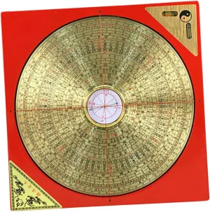 Taoist Compass Retro Style Feng Shui Decor for Camping Home Use Vintage Design for Collectors Hiking